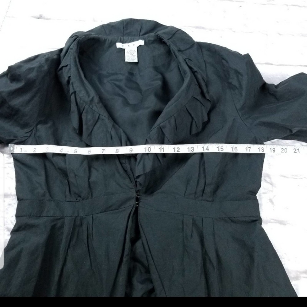 CAbi Black Ruffle Blazer - Picture 8 of 8